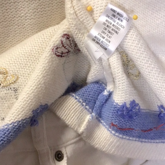 🎄CROFT & BARROW Cream Fair Isle Christmas Holiday Knit Sweater - Picture 5 of 8